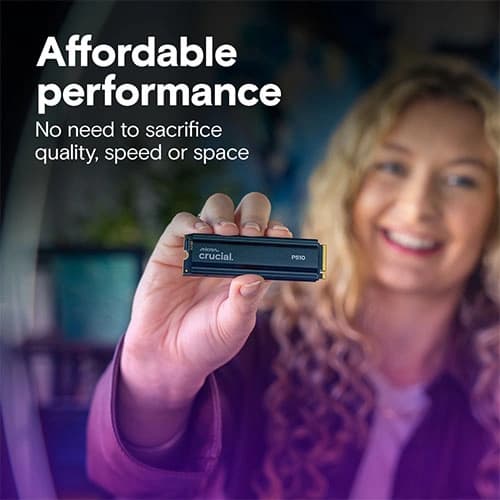 Crucial P510 2TB NVMe Gen5 SSD with Heatsink