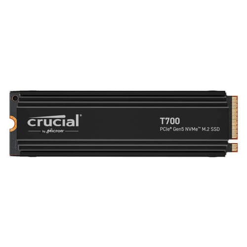 Crucial T700 4TB M.2 NVMe Gen5 Internal SSD with Heatsink