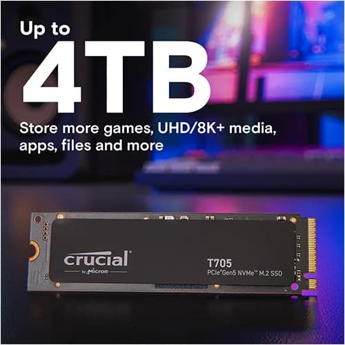 Crucial T705 4TB NVMe Gen5 SSD