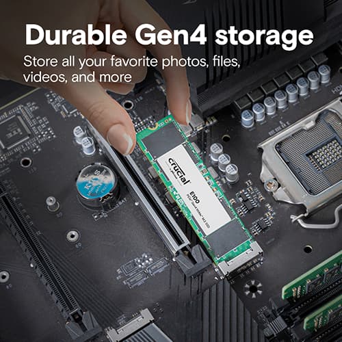 Crucial E100 480GB NVMe Gen4 SSD