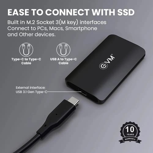 EVM EnSave 256GB USB 3.1 External SSD