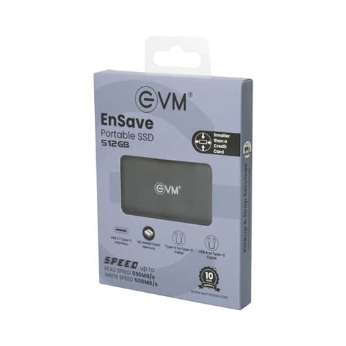 EVM EnSave 512GB USB 3.1 External SSD