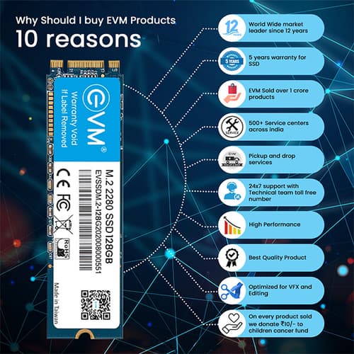 EVM 128GB M.2 Internal SSD (EVM25/128GB)