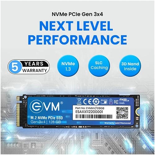 EVM 128GB NVMe Gen3 SSD