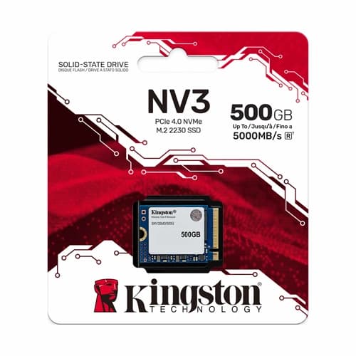 Kingston NV3 500GB NVMe M.2 2230 Gen4 SSD
