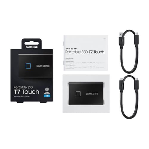 Samsung T7 Touch Black 1TB  Portable External SSD
