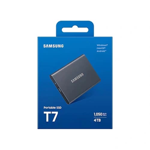 SAMSUNG T7 Gray 4TB Gen 2 External SSD
