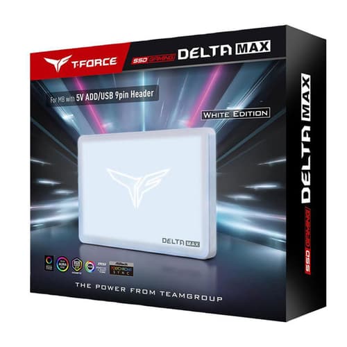 TeamGroup T-Force Delta Max RGB 1TB White Internal SSD