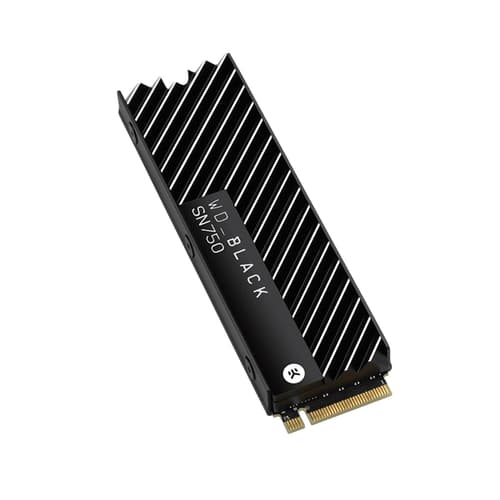 WD Black SN750 500GB NVMe Gen3 SSD With Heatsink
