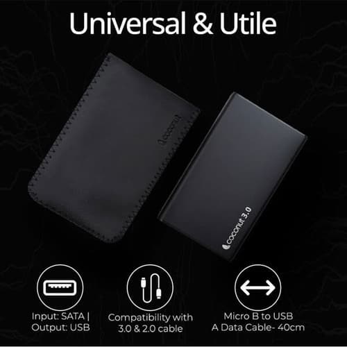 Coconut SC09 2.5 Inch HDD USB 3.0 Sata Casing Enclosure Case Cover