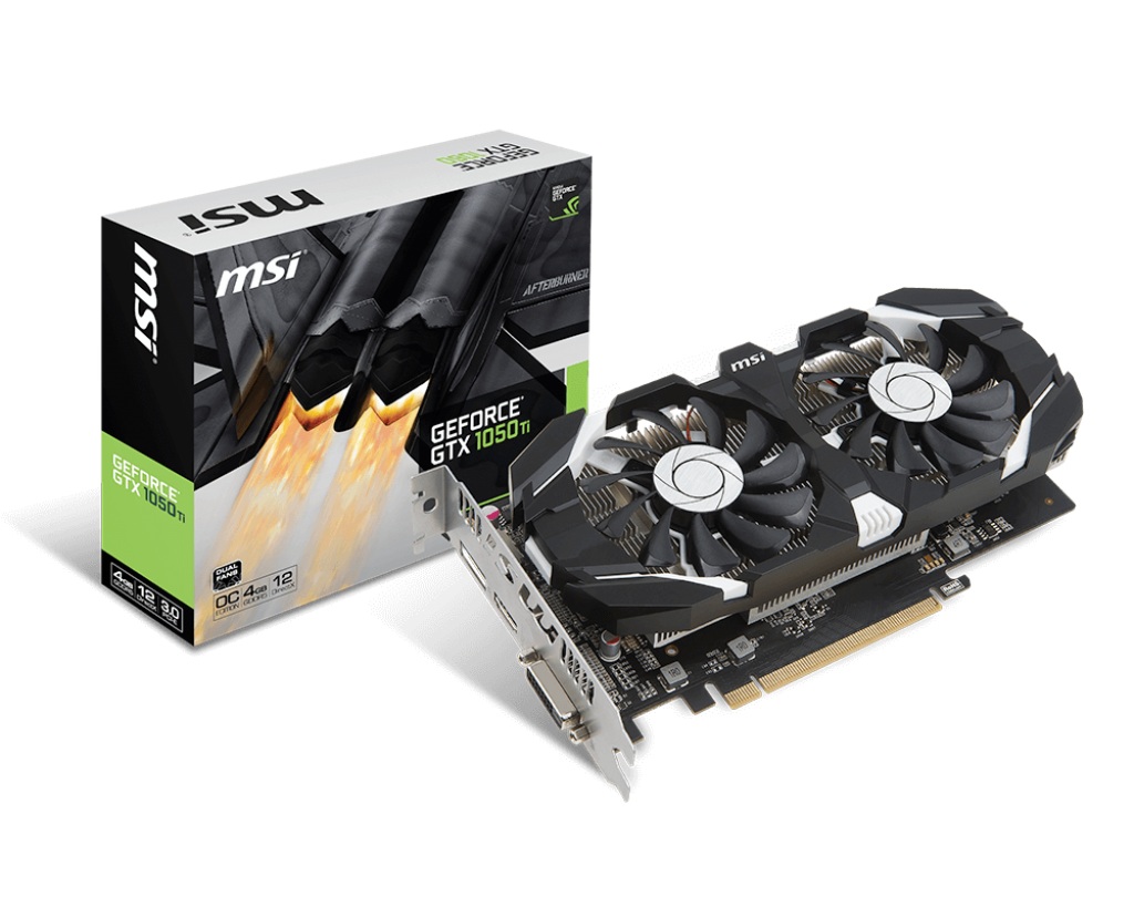 MSI GTX 1050 Ti T OCV1 4GB Gaming Graphics Card