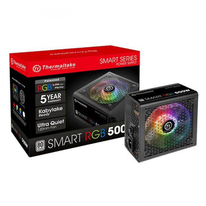 Buy THERMALTAKE SMART RGB 500 WATT 80 PLUS STANDARD Best Price in India