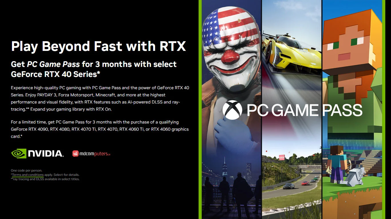 RTX 40 Series PC Game Pass