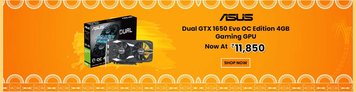 Asus Dual GTX 1650 Evo OC GPU