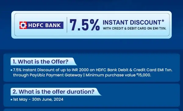 HDFC Bank Offer 2024