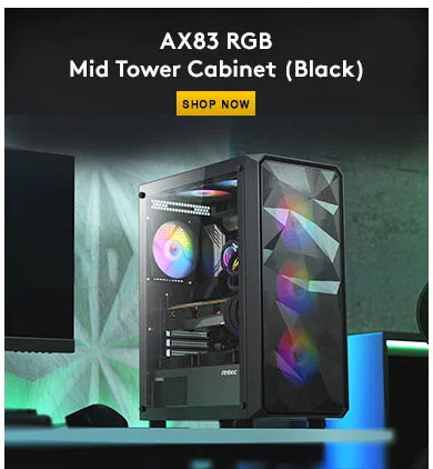 Antec AX83 RGB Mid Tower Black Cabinet