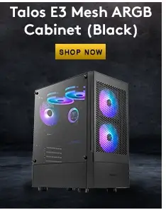 Gamdias Talos E3 Mesh ARGB Black Cabinet