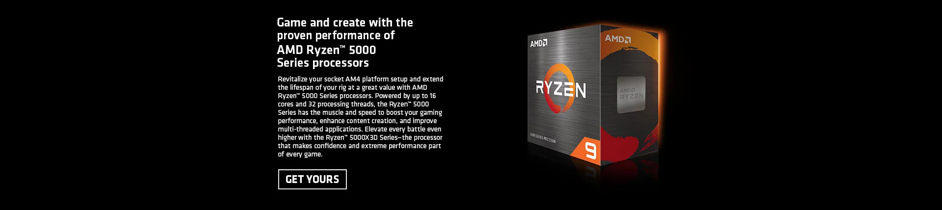 AMD ryzen 5000 series cpu