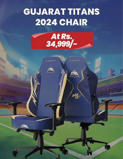 Cybeart Gujarat Titans 2024 Gaming Chair