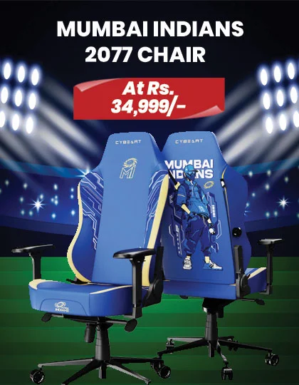 Cybeart Mumbai Indians 2077 Gaming chair