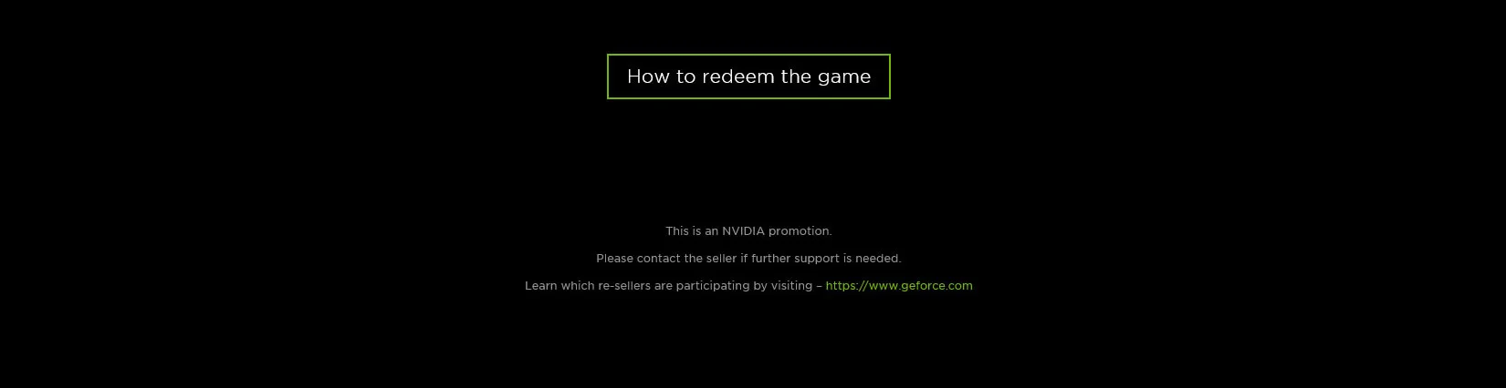 How to Redeem the  game