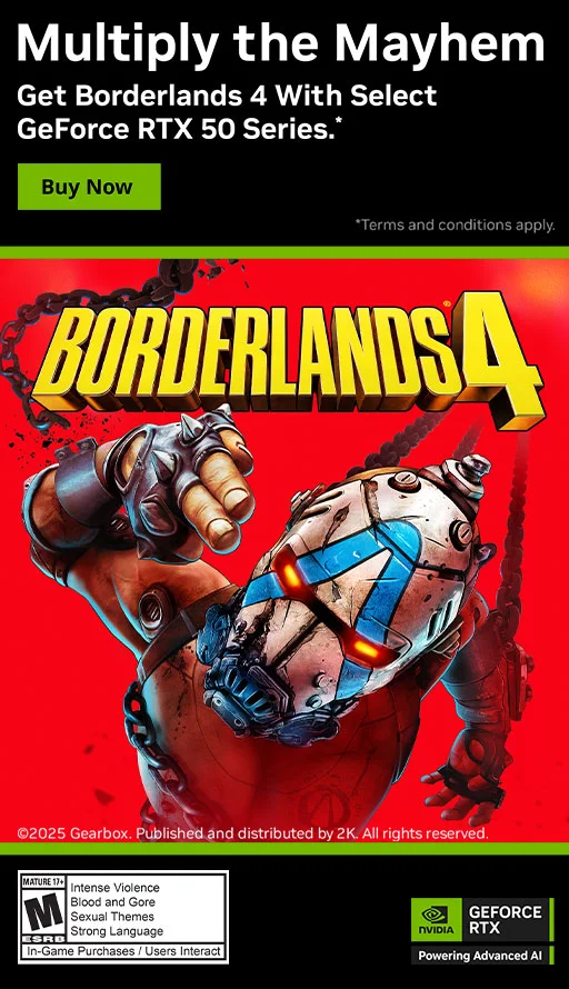 Borderlands4 with RTX 50 Series GPU