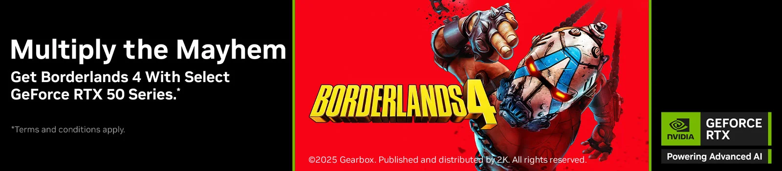 Nvidia Borderlands4 Game Offer