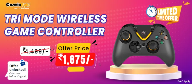 Cosmic Byte Ares Pro Tri Mode Wireless Game Controller