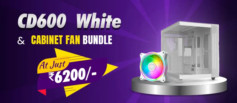 Cooler Master CD600 White ATX Mid Tower Case