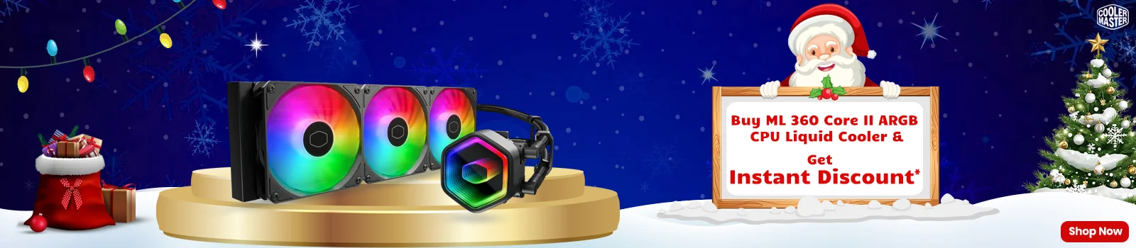 Cooler Master MasterLiquid 360 Core II ARGB CPU Liquid Cooler