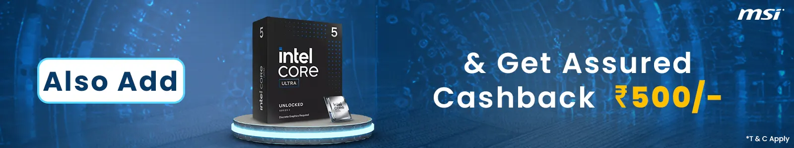 Rs 500/- Instant Discount