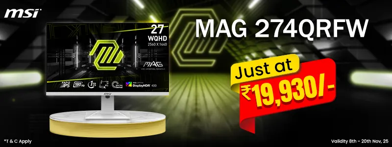 MSI MAG 274QRFW 27 Inch Gaming Monitor