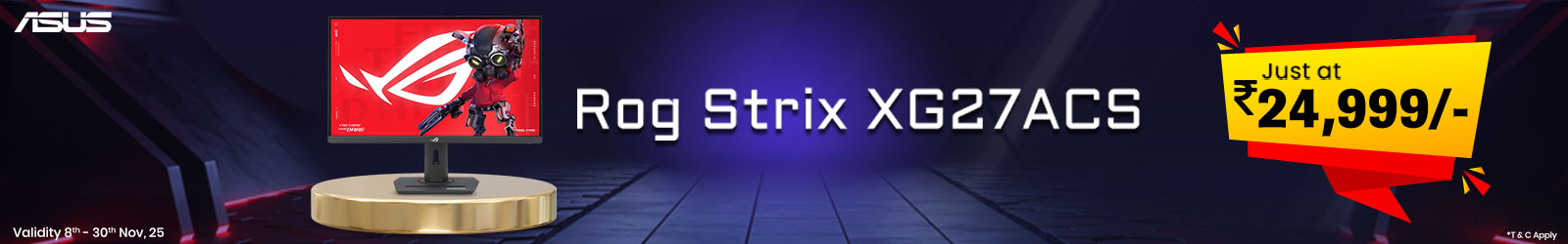 Asus Rog Strix XG27ACS 27-inch Gaming Monitor