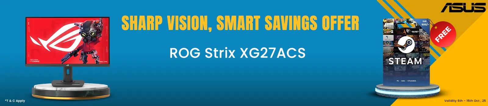 Asus Rog Strix XG27ACS 27-inch Gaming Monitor