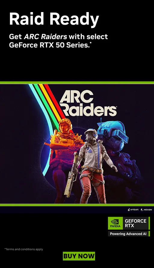 Nvida ARC Raiders game Offer