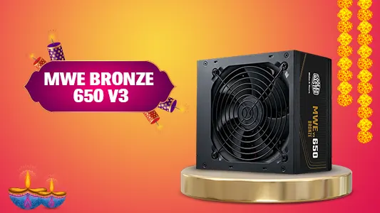 Cooler Master MWE Bronze 650 V3 ATX 3.1 80 Plus Bronze SMPS