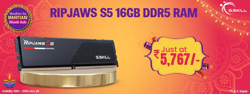 G.Skill Ripjaws S5 16GB 5200MHz CL40 DDR5 RAM