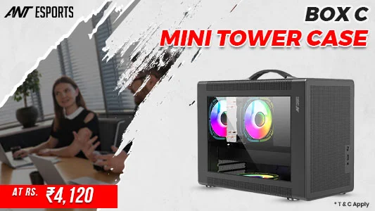 Ant Esports Box C Air Grey M-ATX Mini Tower Case