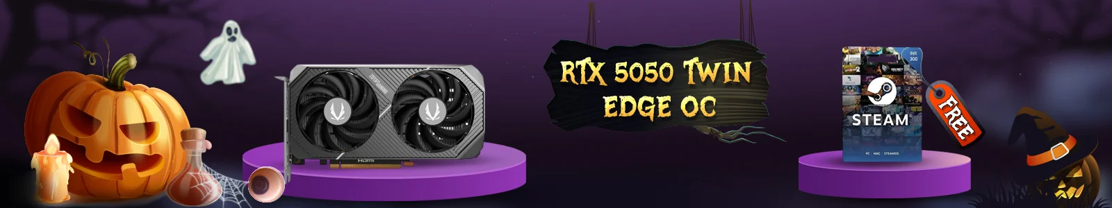 Zotac RTX 5050 Twin Edge OC 8GB GDDR6 Graphics Card