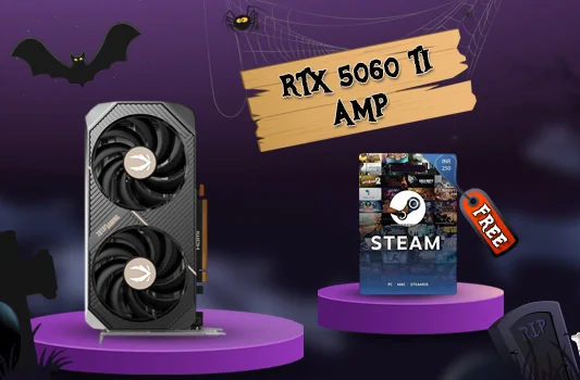 ZOTAC Gaming RTX 5060 Ti AMP 8GB GDDR7 Graphics Card