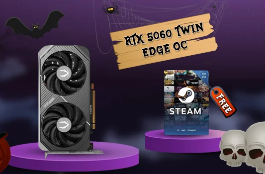 ZOTAC Gaming RTX 5060 Twin Edge OC 8GB GDDR7 Graphics Card