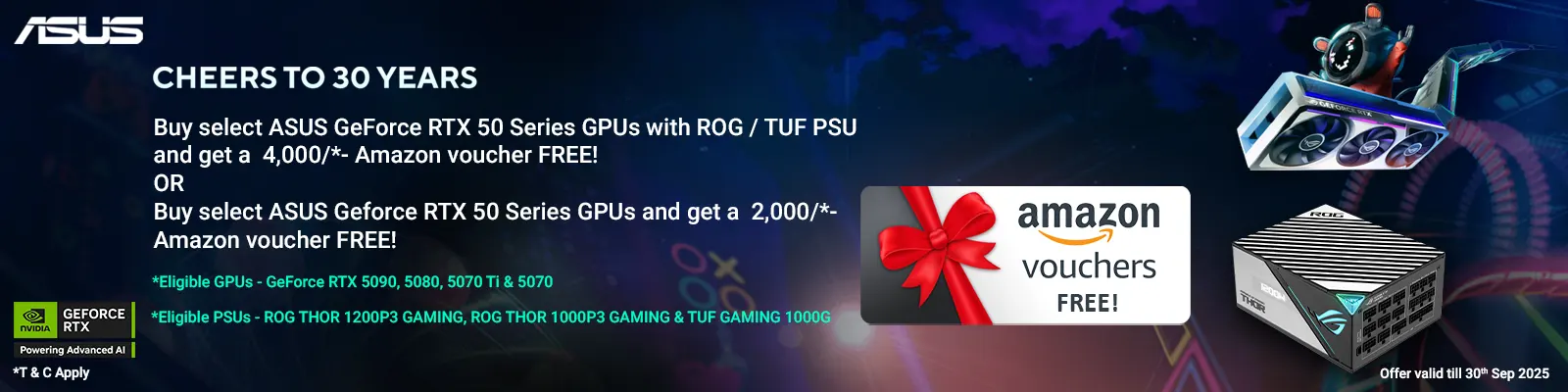 ASUS Gift Caard Offer