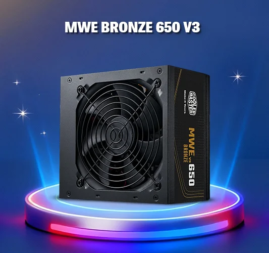 Cooler Master MWE Bronze 650 V3 ATX 3.1 80 Plus Bronze SMPS