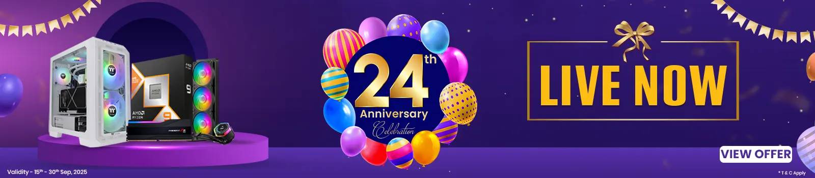 Anniversary Sale Live Now