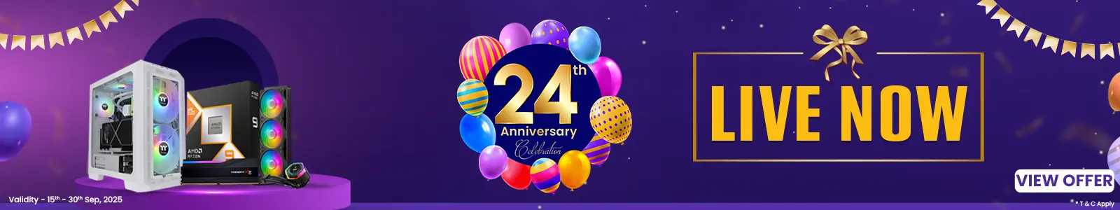 Anniversary Sale Live Now