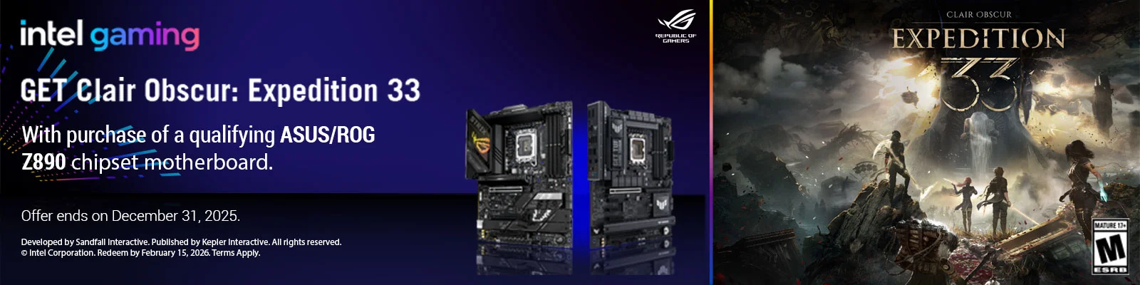 ASUS Z890 Motherboard Offer