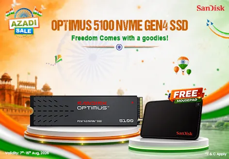 Sandisk Optimus 5100 NVMe 500GB Gen4 SSD