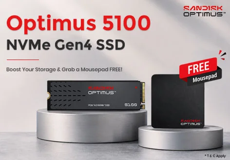 Sandisk Optimus 5100 NVMe 500GB Gen4 SSD