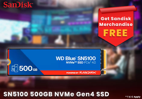 WD Blue SN5100 NVMe 500GB Gen4 SSD