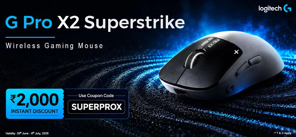 Logitech G Pro X2 Superstrike Wireless Gaming Mouse